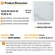 image 2 of NOVECRAFTO Vinyl Floor Tiles Self Adhesive – 18x18in Peel and Stick Waterproof Square Flooring for Kitchen, Bathroom & More – White Marble Design | White | 7.1 sqm