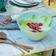 image 3 of Salad Bowl: 26cm La Rochere Bee Light Blue Salad Bowl, Ceramic Blue