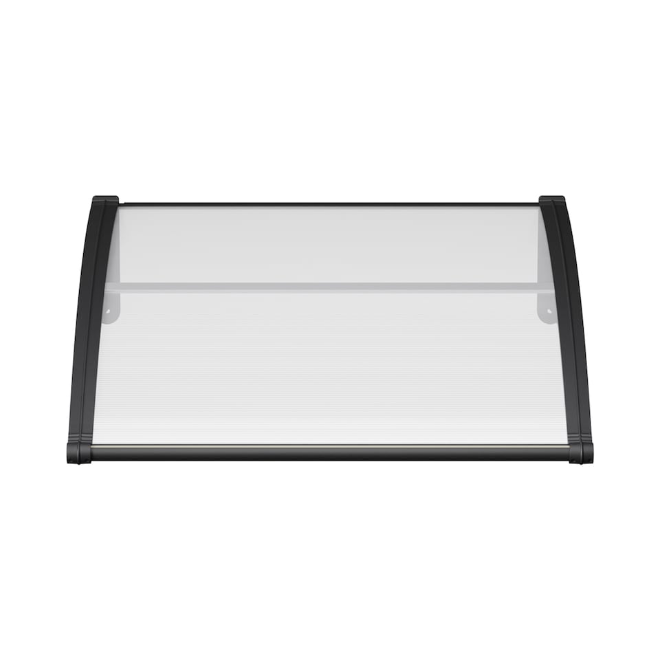 image 1 of Living and Home Awning Canopy for Window and Door with Drainage - 100cm W x 100cm D Clear