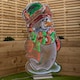 image 3 of 4ft (1.2m) Tall Standing Light up Snowman Infinity Christmas Decoration with Multi-Coloured LEDs