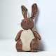 image 5 of Homescapes Faux Leather Animal Rabbit Door Stopper