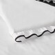 image 3 of Catherine Lansfield So Soft Mono Frill Duvet Cover Set | Black | White / Black | King