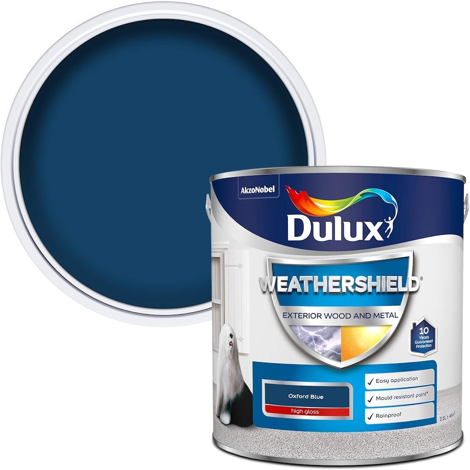 image 1 of Dulux Weathershield Gloss Oxford Blue 2.5L