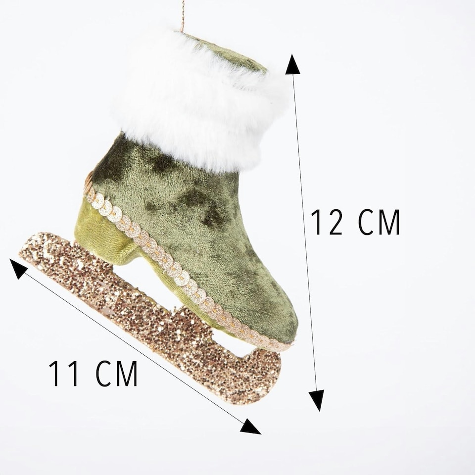 image 1 of Ice Skate Green 11x12cmation