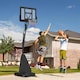image 2 of SPORTNOW Basketball Hoop Outdoor, Height Adjustable Basketball Hoop and Stand with Rebound System, Weighted Base, Portable on Wheels, 2.45-3.05m, for Teens, Juniors, Adults, Black