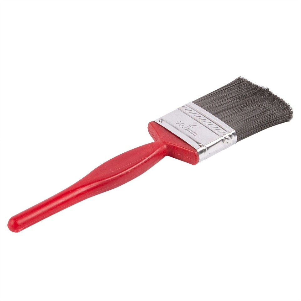image 1 of Blackspur Plastic DIY Paint Brush - 5cm - Red