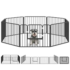PawHut 60cm 8 Panels Heavy-Duty Dog Playpen for Small Dogs