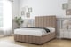 image 2 of Sloomy Langston Mink Plush Divan Bed With Mattress No Drawers With 54" Floor Standing Headboard & 12" Matching Footboard 6' Super King | Brown | Mink | Super King | 1