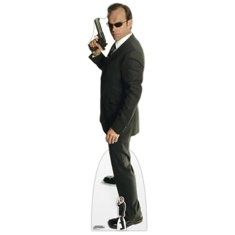 Agent Smith Matrix Hugo Weaving Lifesize Cardboard Cutout 189cm