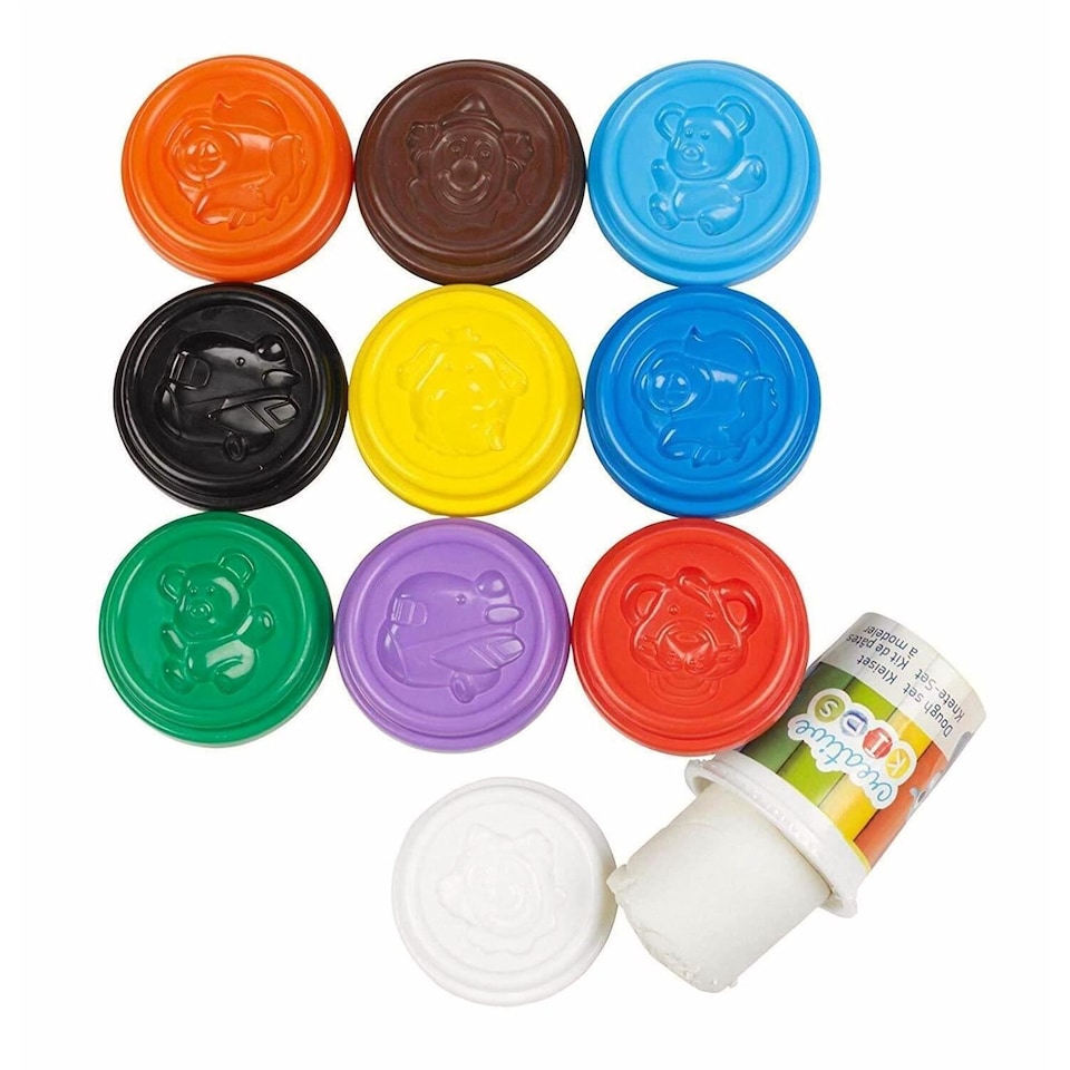 image 1 of The Magic Toy Shop Kids Modelling Clay Dough Set 22 Piece Craft Play Kit