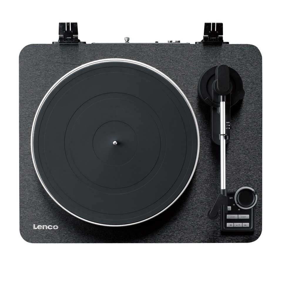 image 1 of LENCO LBTA-165BK - Fully automatic record player with Bluetooth transmission and pre-amplifier - Metal turntable platter and tonearm - Black