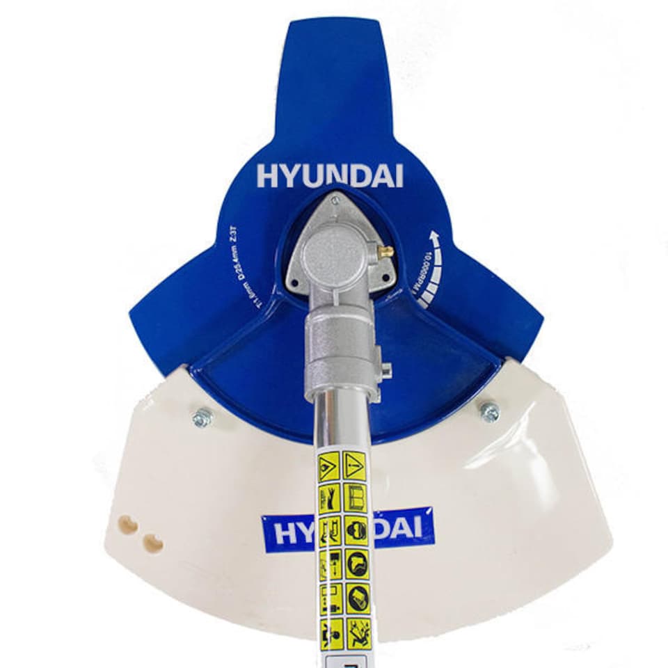 image 1 of Hyundai 50.8cc Petrol Grass Trimmer Brushcutter Strimmer Cow Horn Handlles 45cm Cutting Width HYBC5080AV