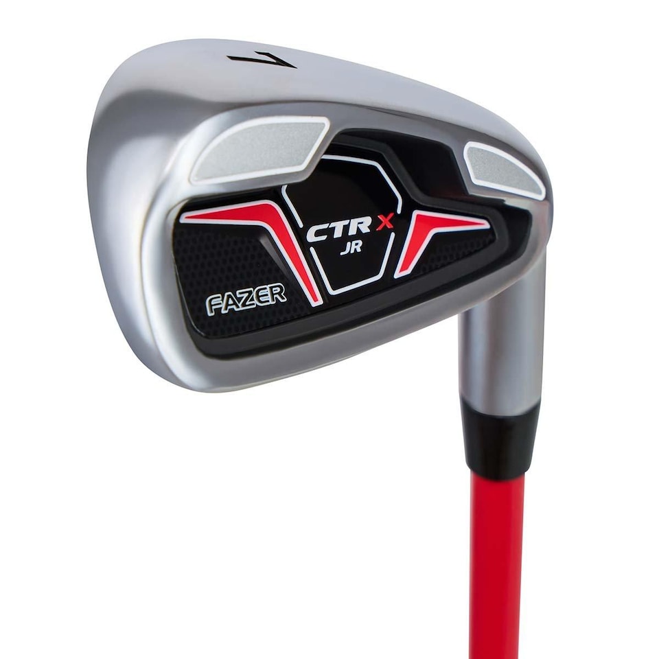image 1 of Fazer Junior CTRX Age 9-11 5-Piece Golf Stand Bag Package Set - Red