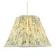 image 2 of Green and Blue Floral Victorian Scallop Shade with Embroidered Trims Green