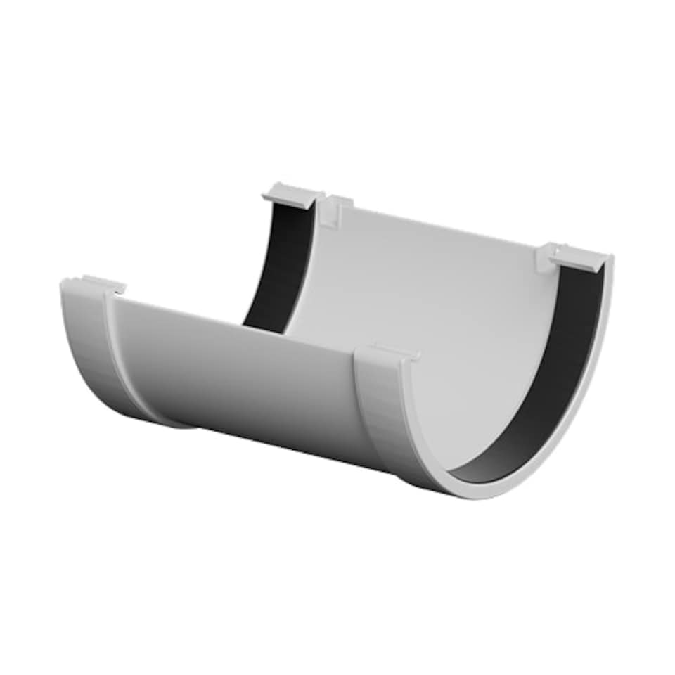 image 1 of FloPlast 170mm XtraFlo Industrial Half-Round Gutter Kit 20m - White