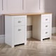 image 4 of Computer Desk Study Table Home Office Workstation Furniture | White