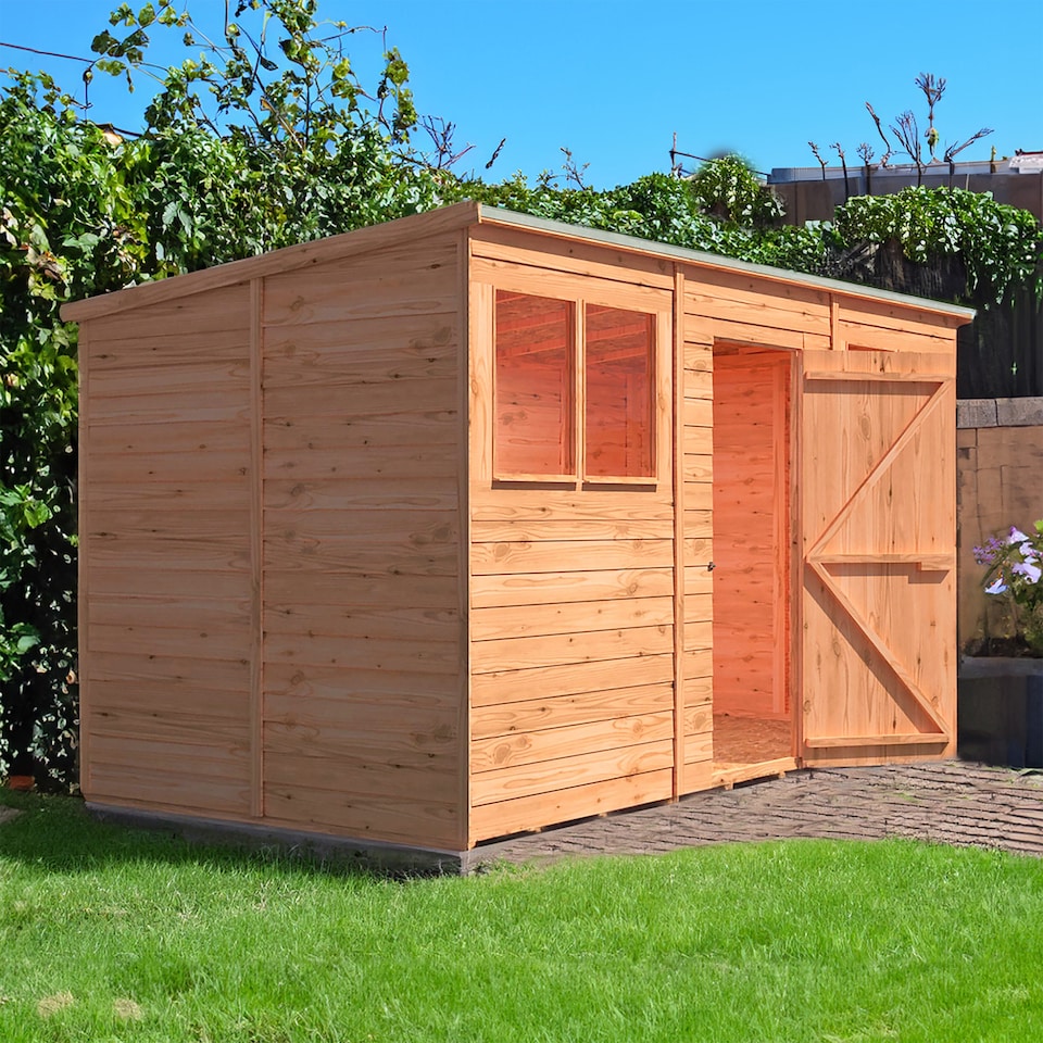 image 1 of Overlap Pent Single Door 12x6