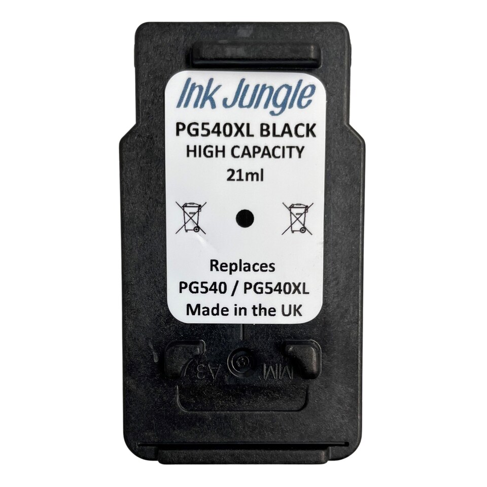 image 1 of Ink Jungle PG540XL Black 21ml Refilled Ink Cartridge - Replaces Canon PG540 / PG540L Black
