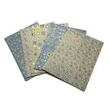 10 Sheets of Luxury Shapes Design Gift Wrap and Tags - New Born Baby, Birthday, Christening, Christmas etc