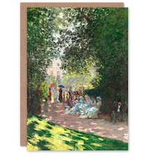 Claude Monet Art Card Monceau Park in the Afternoon