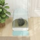 image 8 of PawHut Cat Litter Box Kitten Litter Tray w/ Lid, Scoop, Filter, Flap Door