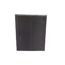 120 x 150cm PVC Black Home Office Venetian Window Blinds with Fixings | Black