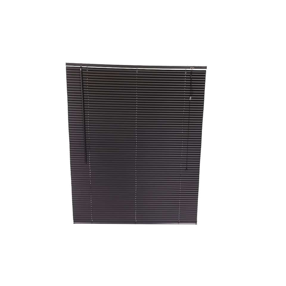 image 1 of 120 x 150cm PVC Black Home Office Venetian Window Blinds with Fixings | Black