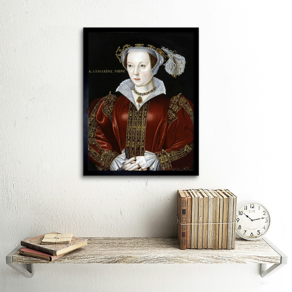 image 1 of Scrots Catherine Parr Painting Home Decor 12x16" Framed Wall Art Print