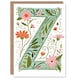 image 1 of Letter Z Bright Watercolour Wildflowers Floral Birthday Card