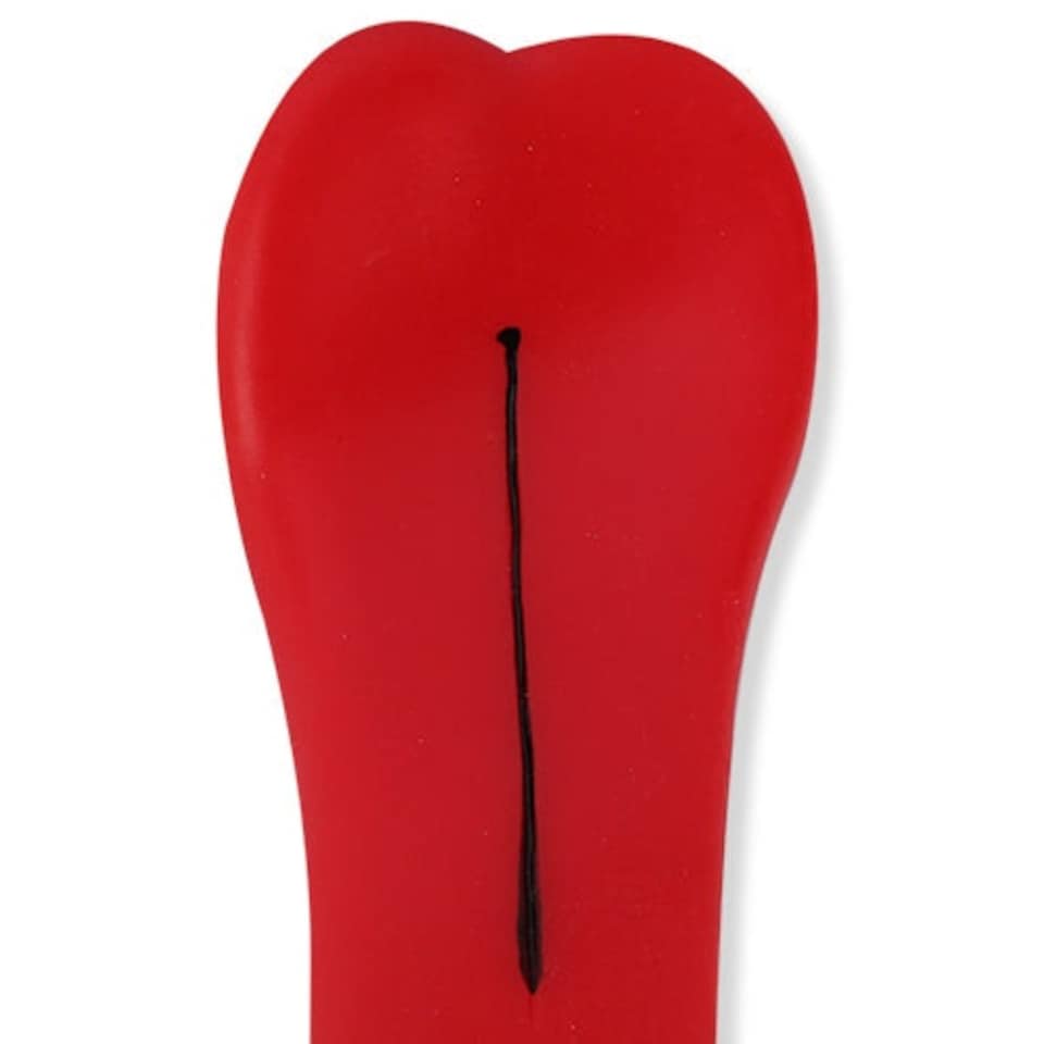 image 1 of Pet Touch Red Rubber Squeaky Play Toy
