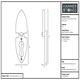 image 4 of Hammer & Tongs Arrowhead Escutcheon Plate with Cover - W30mm x H55mm - Black