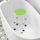 image 10 of HOMCOM 360 Swivel Seat Bath Shower Stool, Adjustable Height Shower Chair with Aluminium Frame Non-Slip Feet Chair Safe Support Home Assistance, Green