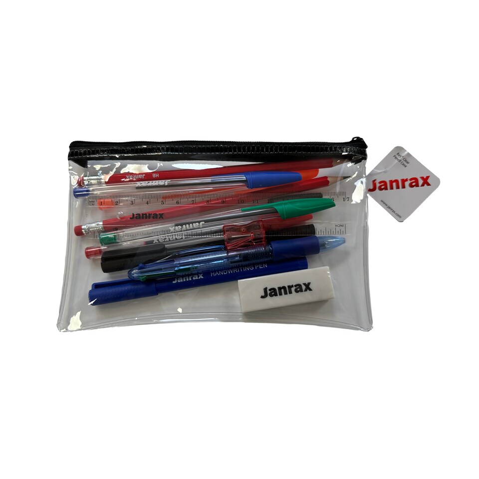 image 1 of Stationery Filled Green Zip 8x5" Pencil Case