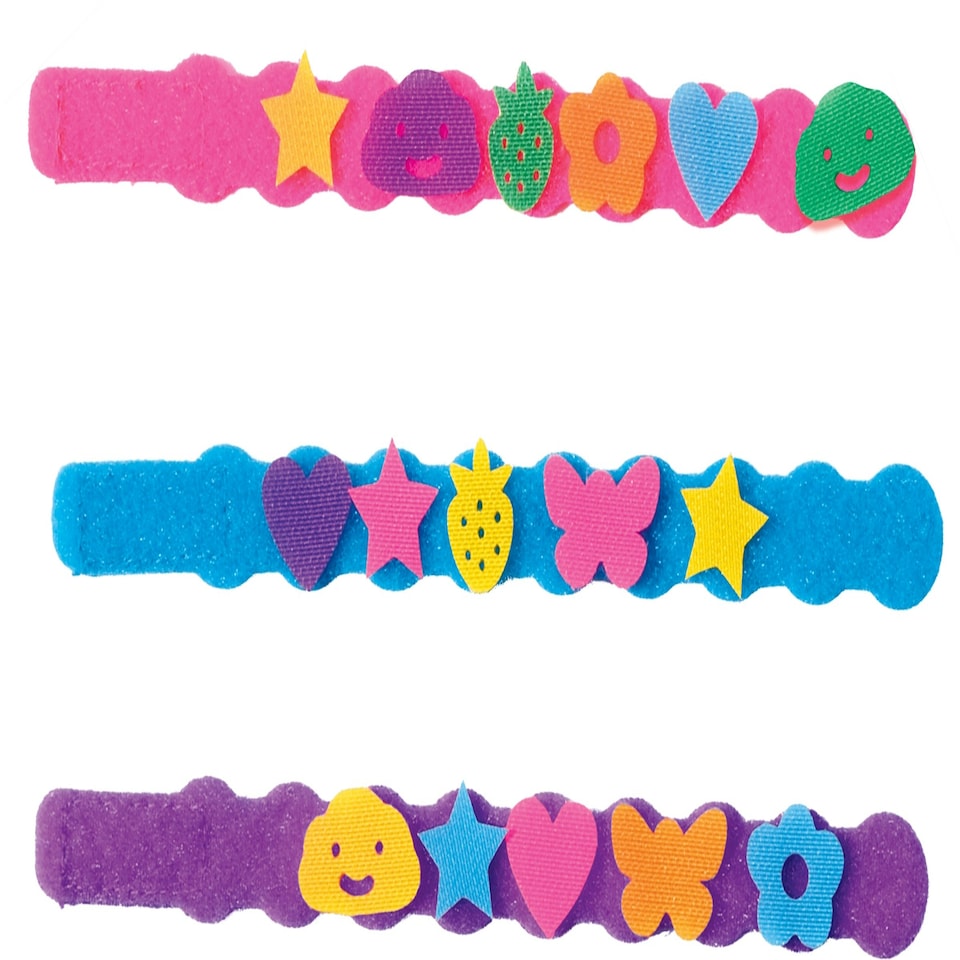image 1 of SES Creative Hook and Loop Tape Bracelets