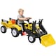 image 1 of HOMCOM Pedal Go Kart Ride on Excavator Wheels Tyres Kids Children -Yellow