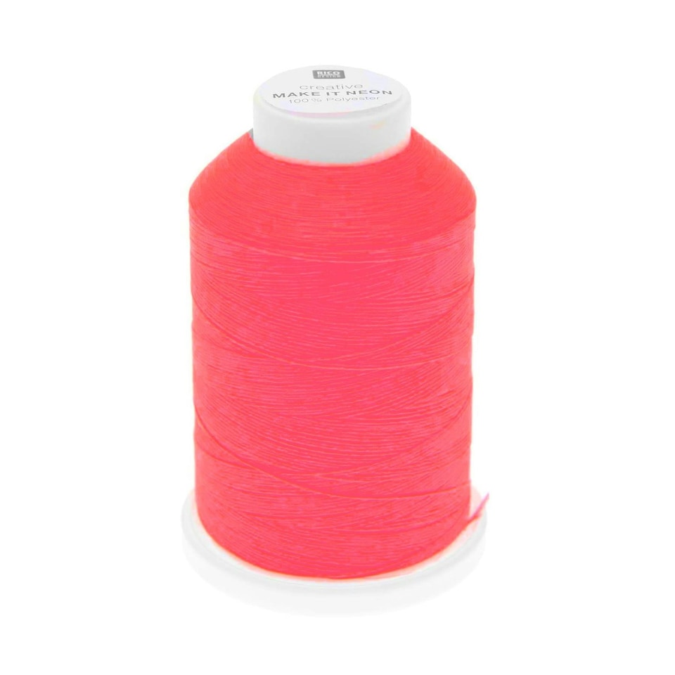 Rico Design Thread & Floss Knitting Creative Make It Neon Fuchsia Thread Pink