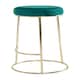 image 4 of Interiors by Premier Manhattan Green Velvet Bar Stool