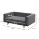 image 2 of PawHut Elevated Dog Sofa Bed with Cushion for Medium and Small Dogs, Grey