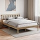 image 1 of Vida Designs Milan 4ft6 Double Bed Wood Frame, Low Foot End, Pine, 135 x 190cm
