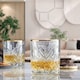 image 7 of Timeless Tumbler With Gold Rim Whiskey Glasses Cocktails 420ml | Clear | Clear | Set of 8