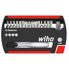 Wiha Xlselector Ratchet Bit Set, 17 Piece - Multi Colour - One Size