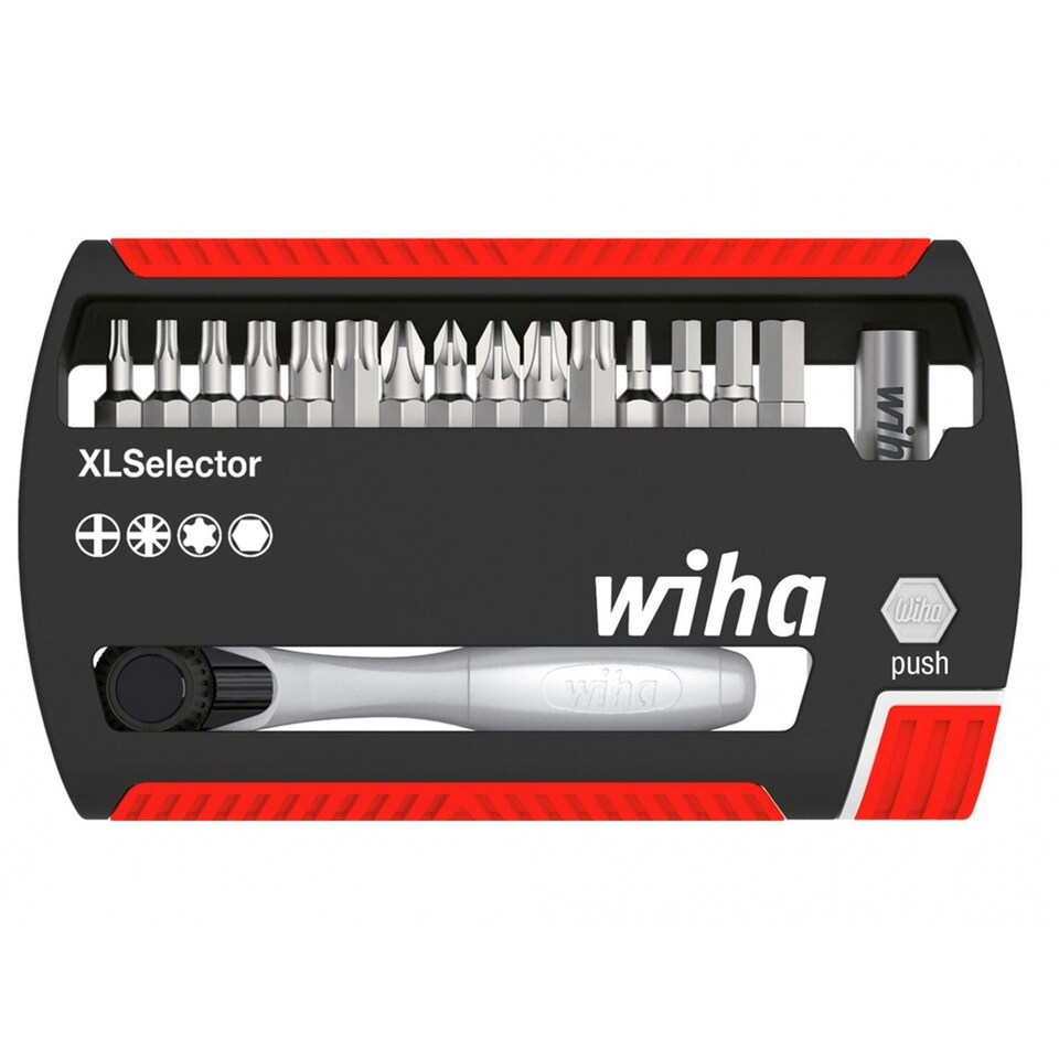 Wiha Xlselector Ratchet Bit Set, 17 Piece - Multi Colour - One Size