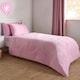 image 2 of OHS Coverless Heart Quilted 7.5 Tog Bedding Set, Single - Pink