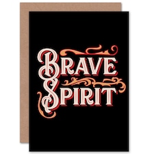 Cirque Set Brave Spirit Quote Card