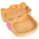 image 1 of Tiny Dining Children's Bamboo Suction Llama Plate - Pink Pink