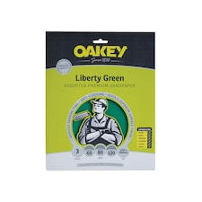 Oakey Liberty Green Aluminium Oxide Sheets 230 X 280mm Assorted (3) - Multi Colour - 230 x 280mm