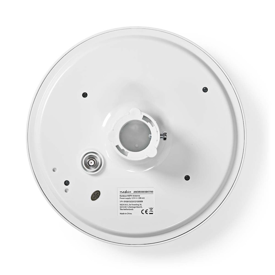 image 1 of Nedis High Gain 28dB Indoor/Outdoor HDTV Antenna Digital Freeview TV Aerial, 50km Range Reciever for DVB-T/DVB-T2/VHF/UHF/FM Signals, with 4G LTE LTE700 Filter