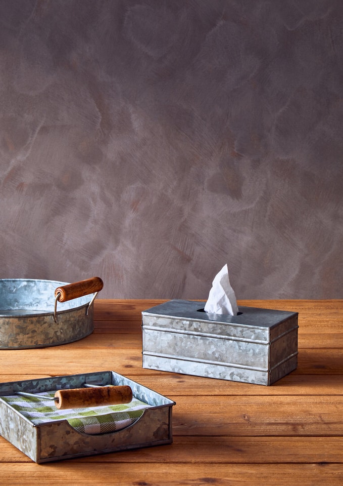 image 1 of Drummond Galvanised Steel Napkin Holder