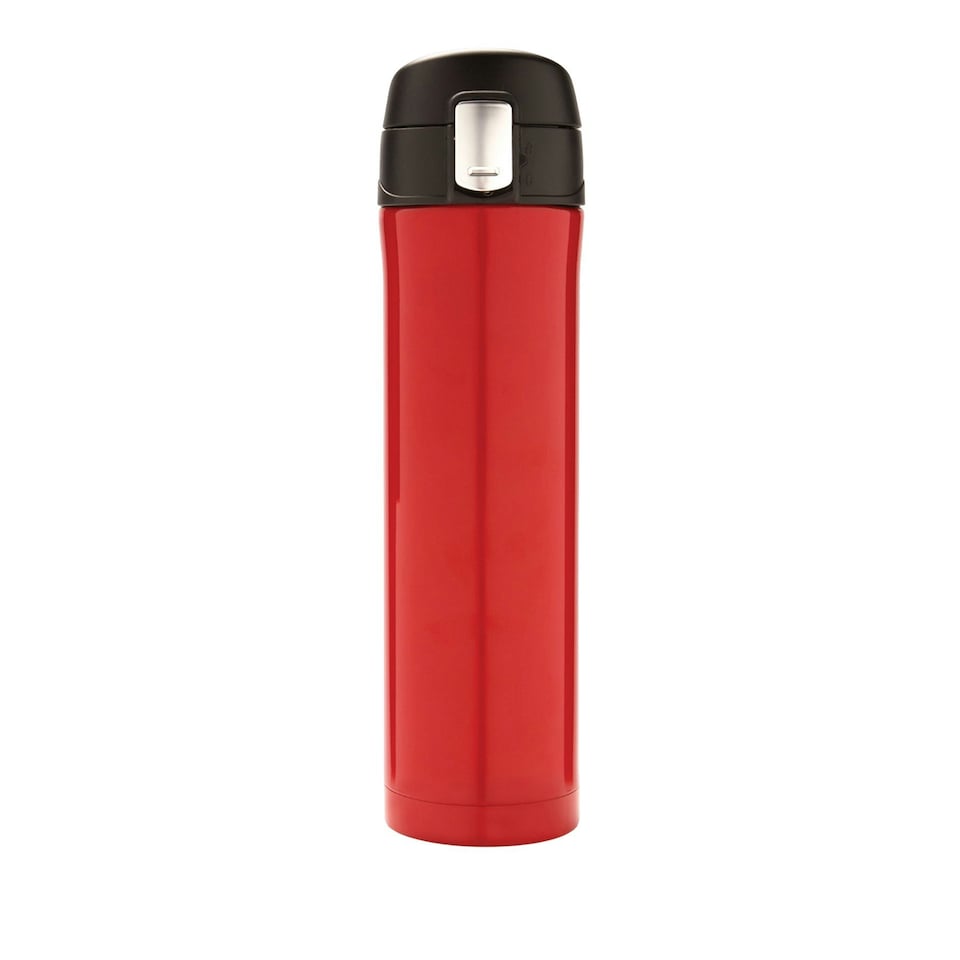 image 1 of XD Collection Lockable Recycled Stainless Steel Vacuum Insulated Flask - Red - One Size