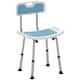 image 6 of HOMCOM Shower Stool for Elderly Disabled Adjustable Shower Stool Light Blue
